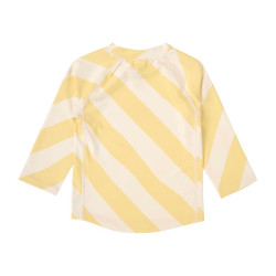 Lycra bébé manches longues - Lassig - jaune pâle/sel marin