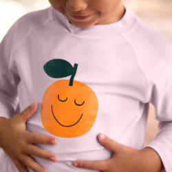 Lycra bébé manches longues - Lassig - Orange rose