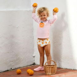 Lycra bébé manches longues - Lassig - Orange