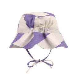 Bob anti-uv bébé - Lassig - Rayures violet/ marin