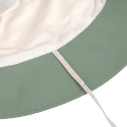 Bob anti-uv bébé - Lassig - Motif damier vert/sel