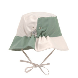 Bob anti-uv bébé - Lassig - Motif damier /sel marin