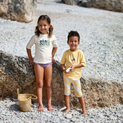 T-shirt de bain anti-uv enfant - - Vert/sel marin