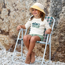 T-shirt de bain anti-uv - Lassig - Vert/sel marin