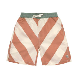 Short de bain enfant - Lassig - Rayures terre/sel marin