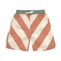 Short de bain enfant - Lassig - Rayures terre/sel marin