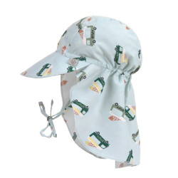 Casquette protége nuque anti-uv bébé - Lassig - Ice Cream/Chien sel marin