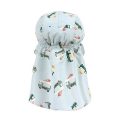 Casquette protége nuque anti-uv bébé - Lassig - Ice Cream/Chien sel