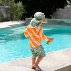 Casquette protége nuque anti-uv bébé - Lassig - Scooter/chien