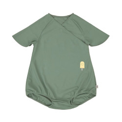 Maillot de bain 1 pièce manches courtes anti-UV - Lassig - Vert