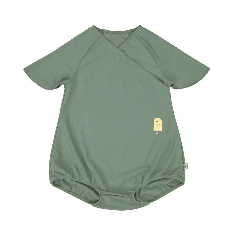 Maillot de bain 1 pièce manches courtes anti-UV - Lassig - Vert