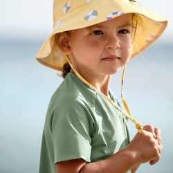 Maillot de bain 1 pièce manches courtes  - Lassig - Vert