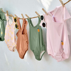 1 pièce manches courtes anti-UV - Lassig - Rose pâle