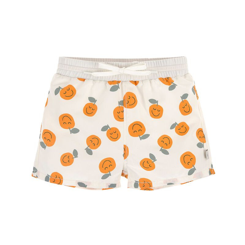 Short de bain bébé court anti-UV - Lassig - Orange sel marin