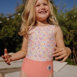 Maillot  fille 1 pièce - Hello Hossy - Retro Flowers