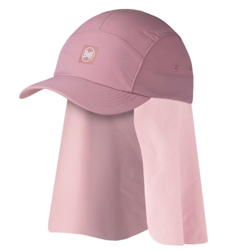 Casquette enfant protège-nuque Bimini - Buff - Solid Orchid