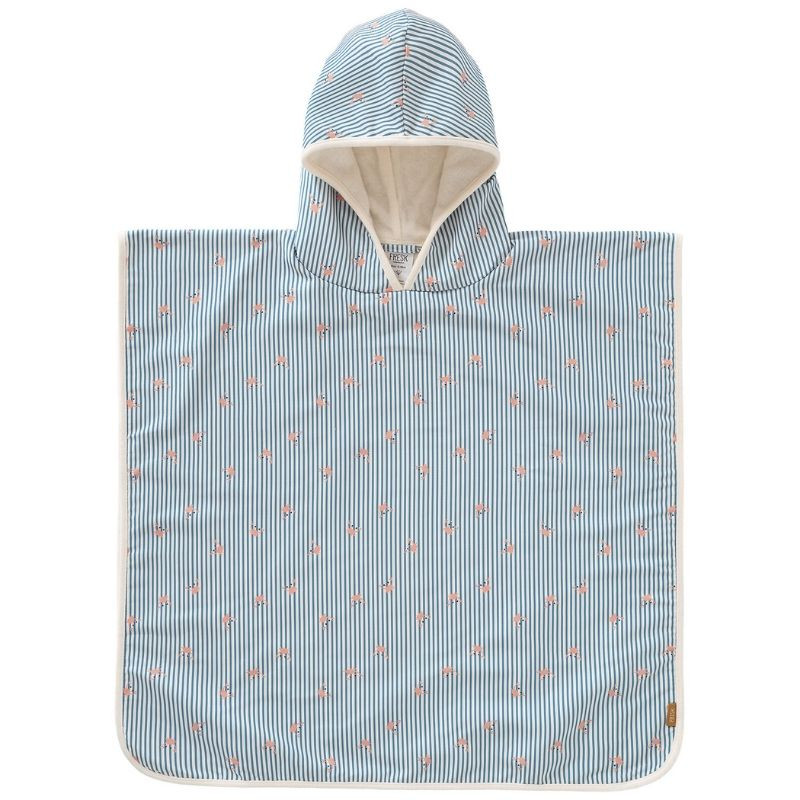 Poncho de plage anti-UV  - Fresk - Stripes & Crabs