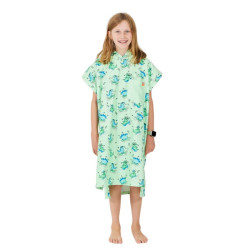 Poncho de plage enfant 4 à 12 ans - After Essentials - Dino Green