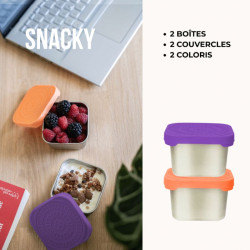 Encas Snacky - Gaspajoe - Abricot / Violet