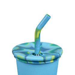 Couvercle paille Kid Cup Straw Lid - Klean Kanteen - Blue Tie Dye