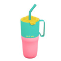 Gobelet isotherme avec paille - Rise Tumbler - Klean Kanteen - Turquoise Kaleidoscope