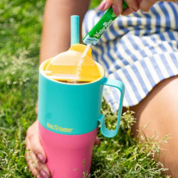 Gobelet isotherme avec paille - Rise Tumbler - Klean Kanteen - Turquoise