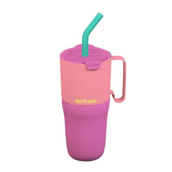 Gobelet isotherme avec paille - Rise Tumbler - Klean Kanteen - Pink Lemonade Kaleidoscope