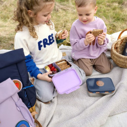 Boite gouter inox - Lassig - mauve