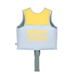 Gilet de natation Lassig - illusion bleu/jaune