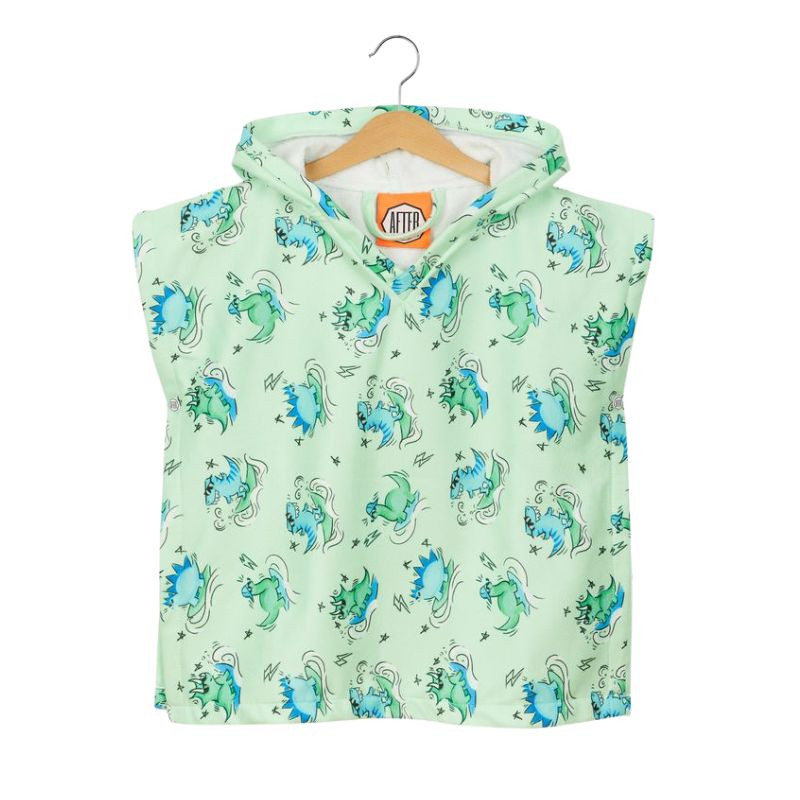 Poncho Bébé- After Essentials - Dino Green