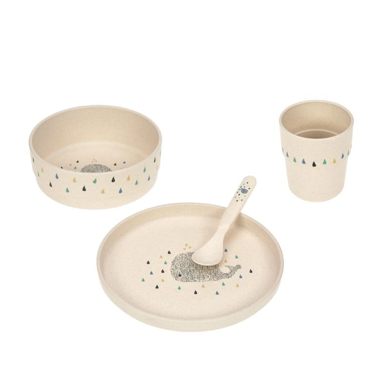 Coffret repas enfant - Lassig - Little Water, Baleine