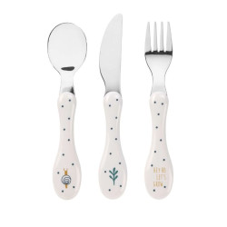 Lot de 3 couverts enfant en inox - Lassig