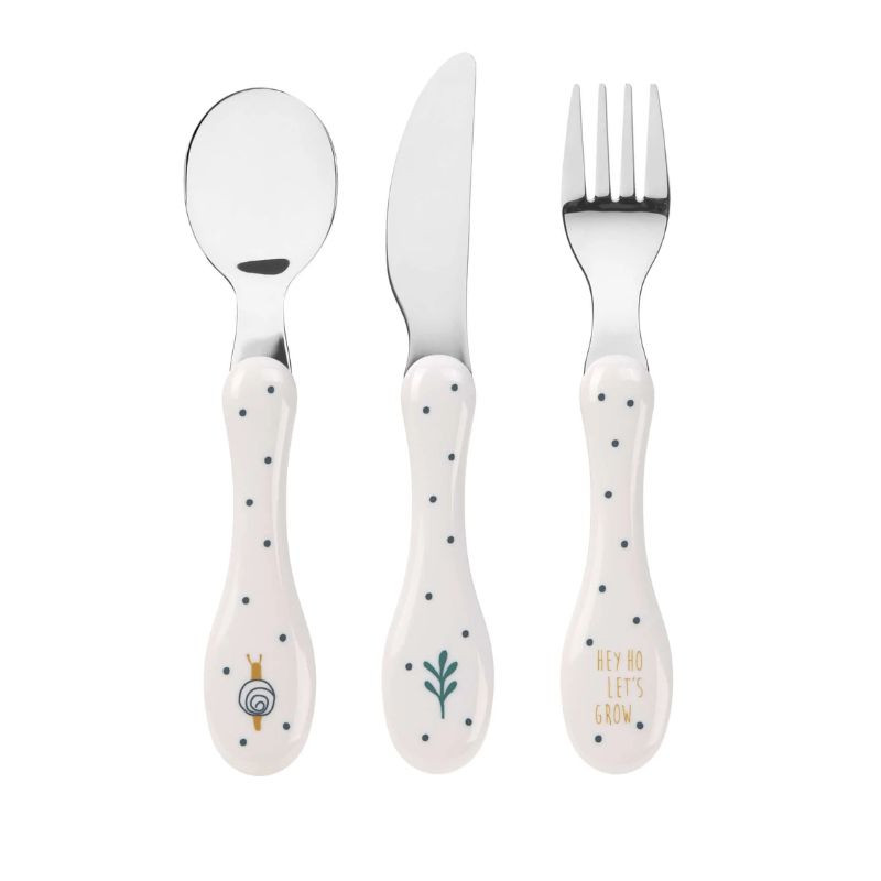 Lot de 3 couverts enfant en inox - Lassig