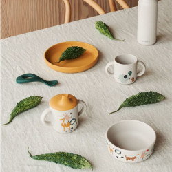 Tasse à bec en silicone Neil - Liewood - Around the World / Sandy