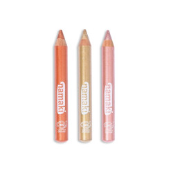 Kit de 3 crayons de maquillage pailletés Namaki - Rayons