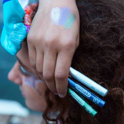 Kit de 3 crayons de maquillage pailletés Namaki - Clair