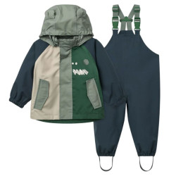 Ensemble de pluie imperméable Manu - Veste et Salopette - Liewood - Play Mix Multi