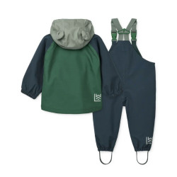 Ensemble de pluie imperméable Manu - Veste et Salopette - Liewood -  Multi
