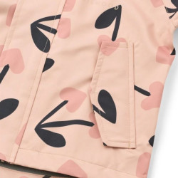 Ensemble de pluie imperméable Manu - Veste et Salopette - Liewood - Mega Cherry Heart