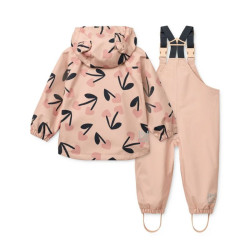 Ensemble de pluie imperméable Manu - Veste et Salopette - Liewood - Mega Cherry