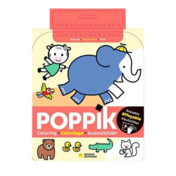 Coloriage magique - Effaçable - Poppik - Les animaux