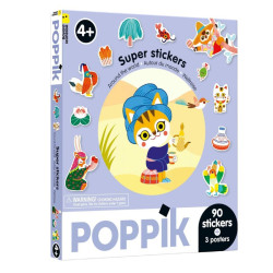 Box Super Stickers Autour du monde - Poppik