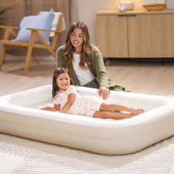 Lit de voyage enfant gonflable - Intex - 3 à 6 ans - Beige