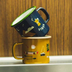 Tasse en émail Camp vibes