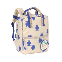Sac à dos carré maternelle Happy Trails - Lassig - Grenouille
