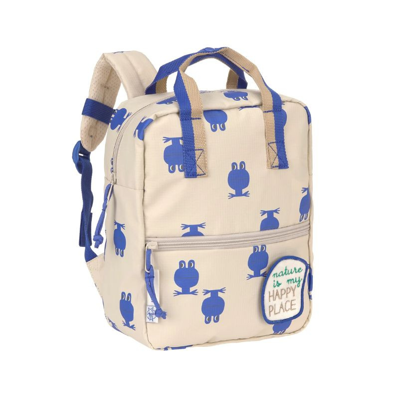 Sac à dos carré maternelle Happy Trails - Lassig - Grenouille