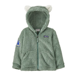 Baby Furry Friends Hoody - Patagonia - Curious Seal Patch: Cover Green