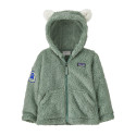 Baby Furry Friends Hoody - Patagonia - Curious Seal Patch: Cover Green