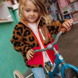 Veste polaire enfant  Hello Hossy - Léopard