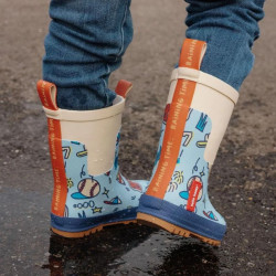 Bottes de pluie enfant Baseball game